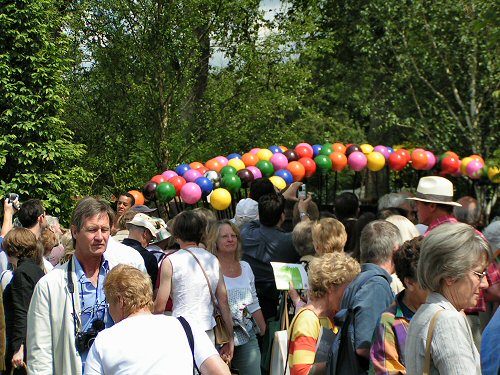 Crowds visiting A Colourful Suburban Eden